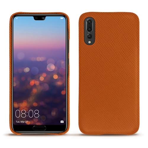 Capa em pele Huawei P20 ProOrange vibrant ( Pantone #e36b39 ) 
