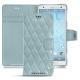 Housse cuir Sony Xperia XZ2 - Bleu ciel - Couture ( Nappa - Pantone 277C ) 