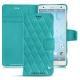 Custodia in pelle Sony Xperia XZ2 - Bleu fluo - Couture