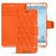 Sony Xperia XZ2 leather case - Orange fluo - Couture