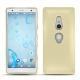 가죽 커버 Sony Xperia XZ2 - Beige ( Nappa - Pantone 7502C ) 