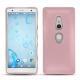 Sony Xperia XZ2 leather cover - Rose ( Nappa - Pantone 2365C ) 