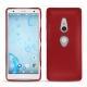 Coque cuir Sony Xperia XZ2 - Rouge ( Nappa - Pantone 199C ) 