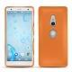 Sony Xperia XZ2 leather cover - Orange ( Nappa - Pantone 1495U ) 