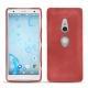 Custodia in pelle Sony Xperia XZ2 - Cerise vintage ( Pantone 185C ) 