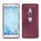 Custodia in pelle Sony Xperia XZ2 - Prune vintage ( Pantone 512C ) 