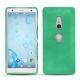 Sony Xperia XZ2 leather cover - Menthe vintage ( Pantone 562C ) 