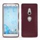 Custodia in pelle Sony Xperia XZ2 - Lie de vin ( Pantone 5115C ) 