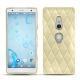 Funda de piel Sony Xperia XZ2 - Beige - Couture ( Nappa - Pantone 7502C ) 