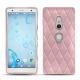 Sony Xperia XZ2 leather cover - Rose - Couture ( Nappa - Pantone 2365C ) 