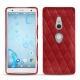 Funda de piel Sony Xperia XZ2 - Rouge - Couture ( Nappa - Pantone 199C ) 