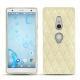 Capa em pele Sony Xperia XZ2 - Ivoire - Couture ( Sleek P C12 - White ) 