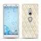 Capa em pele Sony Xperia XZ2 - Blanc escumo - Couture