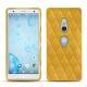 Funda de piel Sony Xperia XZ2 - Jaune soulèu - Couture