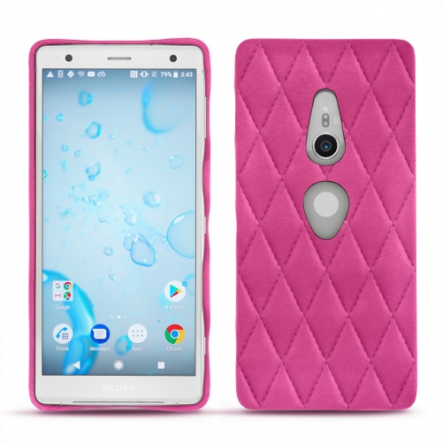 Sony Xperia XZ2 leather caseRose BB - Couture ( Pantone #DB599F )