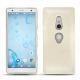 Sony Xperia XZ2 leather cover - Blanc escumo