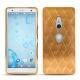 Coque cuir Sony Xperia XZ2 - Or Maïa - Couture