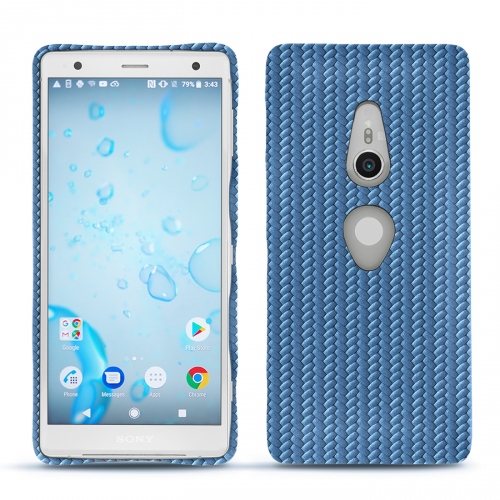 Custodia in pelle Sony Xperia XZ2Abaca ishia ( Pantone #395775 ) 
