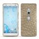 Coque cuir Sony Xperia XZ2 - Autruche desert