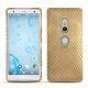 Sony Xperia XZ2 leather cover - Serpent sabbia