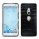 Coque cuir Sony Xperia XZ2 - Crocodile nero