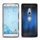 Sony Xperia XZ2 leather cover - Bleu Patine
