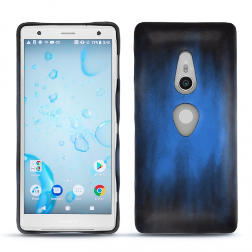 Funda de piel Sony Xperia XZ2Bleu Patine