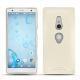가죽 커버 Sony Xperia XZ2 - Blanc PU