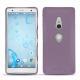 Coque cuir Sony Xperia XZ2 - Lilas PU