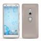 Coque cuir Sony Xperia XZ2 - Taupe innocent