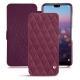 Huawei P20 Pro leather case - Prune vintage - Couture