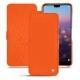 Huawei P20 Pro leather case - Orange fluo