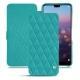 Huawei P20 Pro leather case - Bleu fluo - Couture
