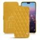 Huawei P20 Pro leather case - Jaune soulèu - Couture