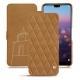 Housse cuir Huawei P20 Pro - Castan esparciate - Couture