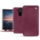 Housse cuir Nokia 8 Sirocco - Prune vintage ( Pantone 512C ) 