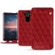 Housse cuir Nokia 8 Sirocco - Rouge - Couture ( Nappa - Pantone 199C ) 