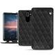 Nokia 8 Sirocco leather case - Noir - Couture ( Nappa - Black ) 