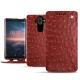 Funda de piel Nokia 8 Sirocco - Autruche ciliegia