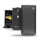 Custodia in pelle Sony Xperia U  - Noir ( Nappa - Black ) 
