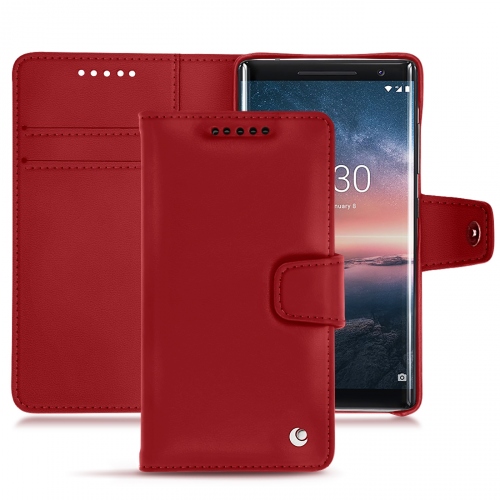 Capa em pele Nokia 8 SiroccoRouge ( Nappa - Pantone #d50032 ) 