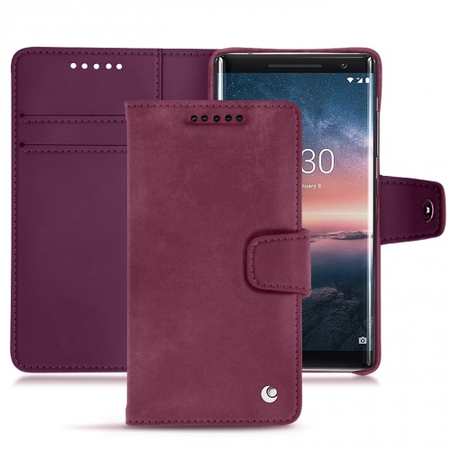 Nokia 8 Sirocco leather case and coverPrune vintage ( Pantone #612434 ) 