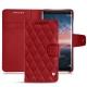Housse cuir Nokia 8 Sirocco - Rouge - Couture ( Nappa - Pantone 199C ) 