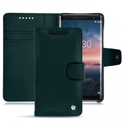 Nokia 8 Sirocco leather case and coverVert séduisant ( Pantone #1d3c34 ) 