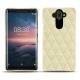 Custodia in pelle Nokia 8 Sirocco - Ivoire - Couture ( Sleek P C12 - White ) 