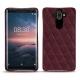 Lederschutzhülle Nokia 8 Sirocco - Lie de vin - Couture ( Pantone 5115C ) 