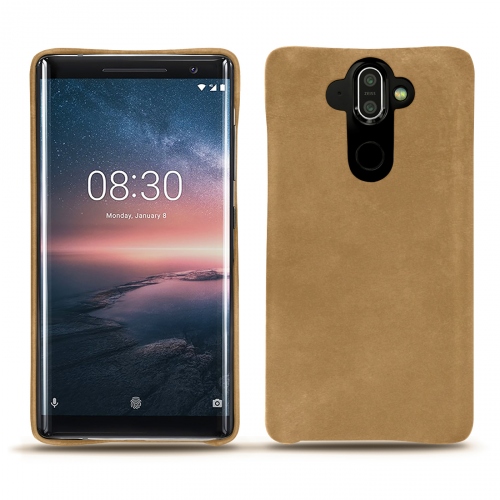 Nokia 8 Sirocco leather coverSable vintage ( Pantone #9b7340 ) 