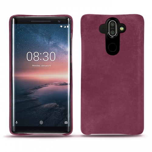硬质真皮保护套 Nokia 8 SiroccoPrune vintage ( Pantone #612434 ) 