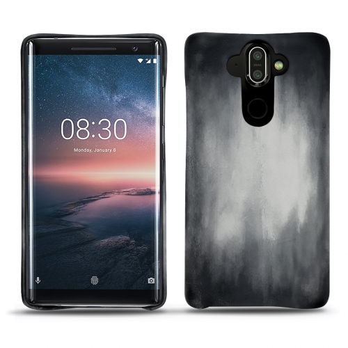 Nokia 8 Sirocco leather coverGris Patine