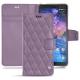 Housse cuir Nokia 7 Plus - Lilas - Couture ( Nappa - Pantone 2645U ) 